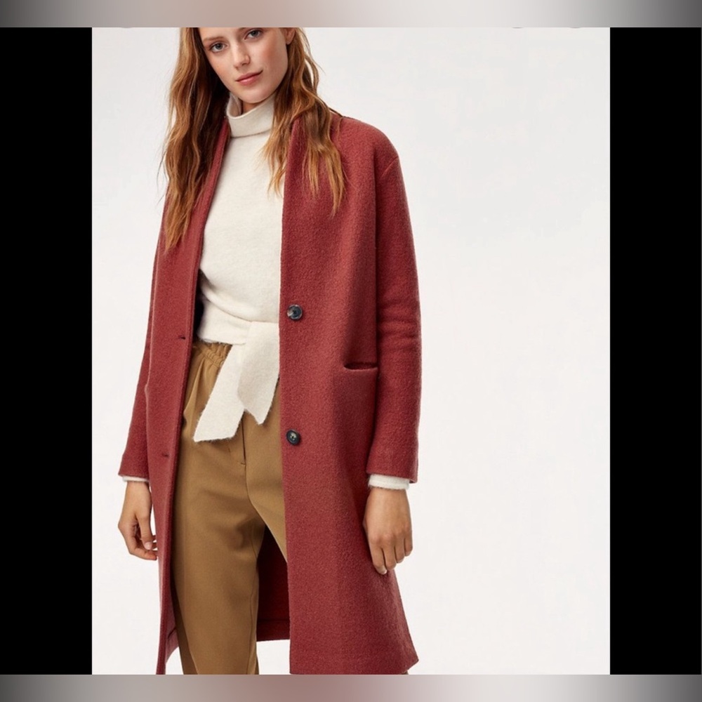 Wilfred wool jacket in spring pink